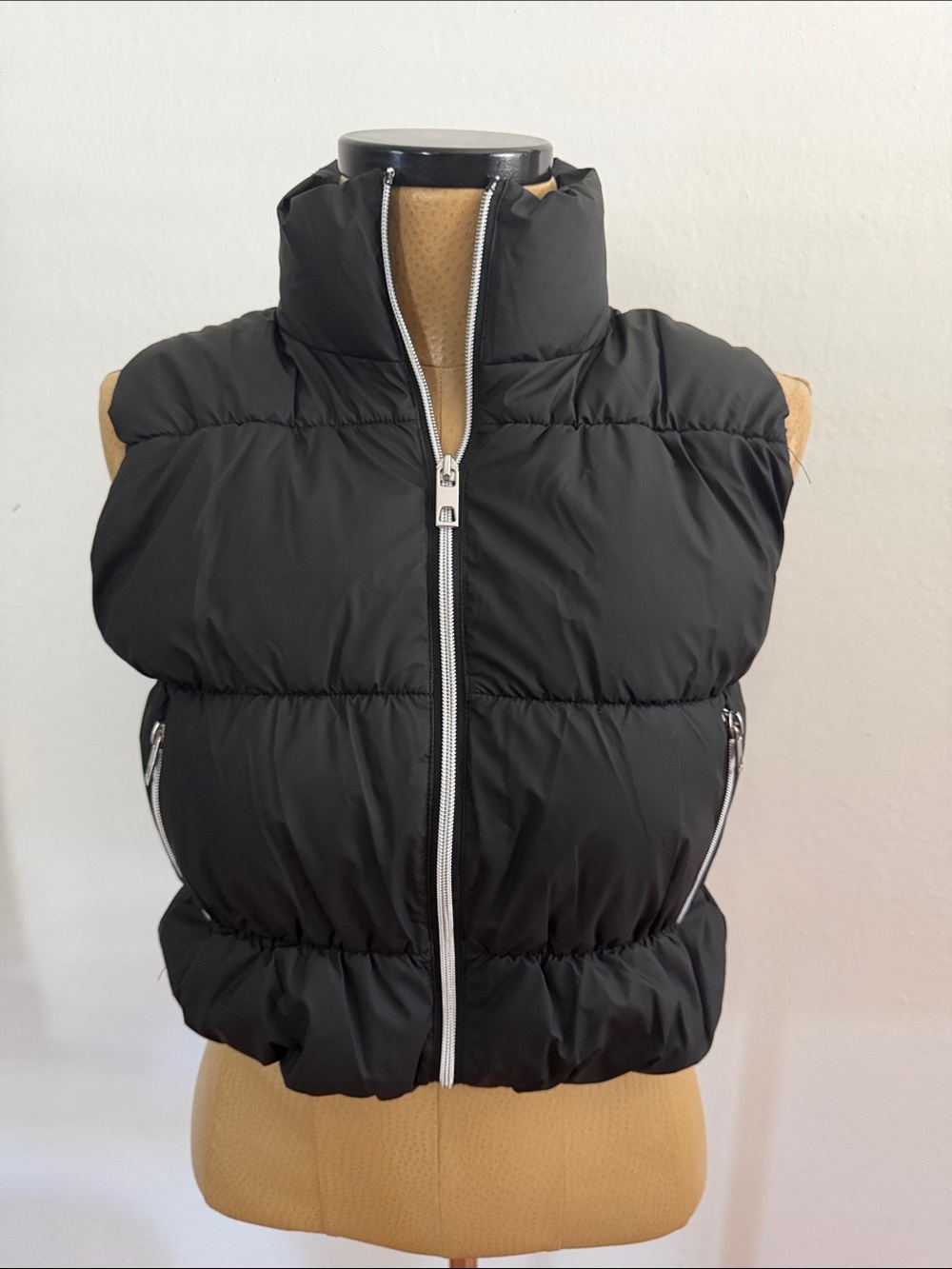 Love Tree Cropped Puffer Vest